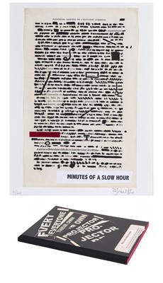 Lot 4 - William Kentridge, 'Minutes of a Slow Hour' print accompanied by Everyone Their Own Projector limited edition book (2008)