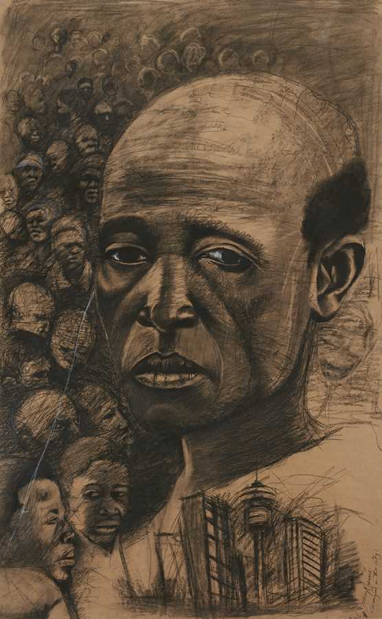 Click for high resolution Lot 11 - Nelson Makamo (South Africa 1982-)