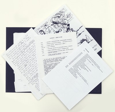 Lot 103 - André de Beer Deluxe Edition book accompanied by works on paper and author's memorabilia
