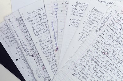 Lot 103 - André de Beer Deluxe Edition book accompanied by works on paper and author's memorabilia