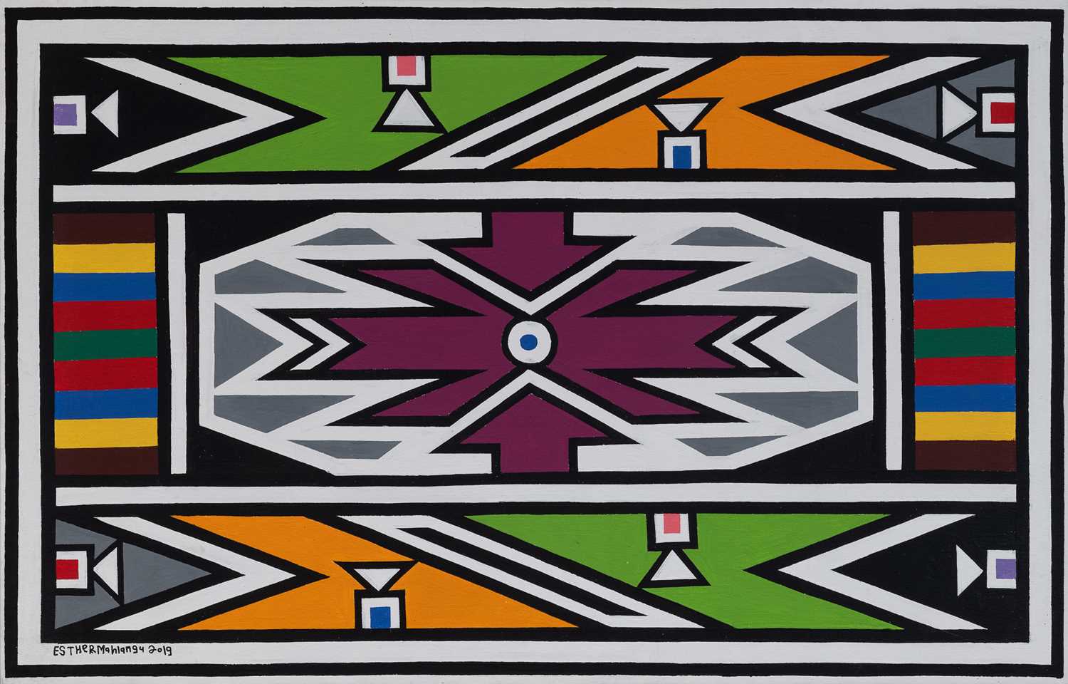 Lot 6 - Esther Mahlangu (South Africa 1935-)