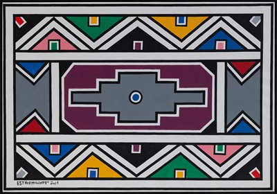 Lot 7 - Esther Mahlangu (South Africa 1935-)