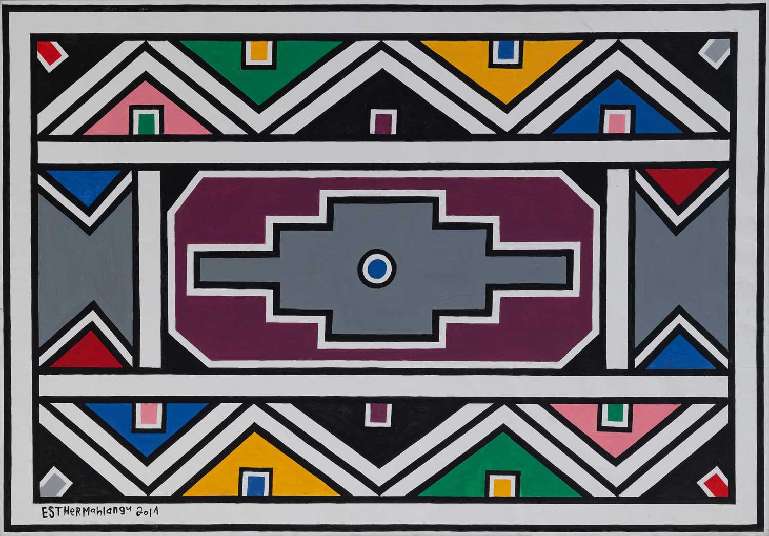 Lot 7 - Esther Mahlangu (South Africa 1935-)