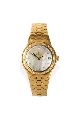 Lot 21 - A lady’s 18ct gold and diamond wristwatch, Ebel Beluga, quartz