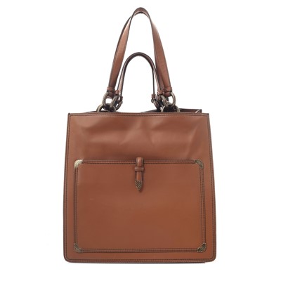 Lot 10 - Bottega Veneta Brown Leather Shopper Tote