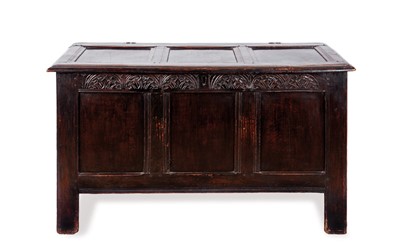 Lot 32 - An English oak chest, circa 1680