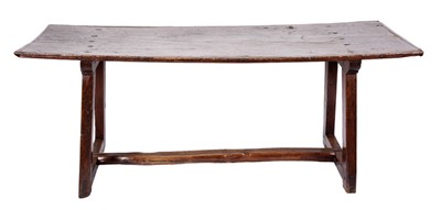 Lot 34 - An oak table, Spanish