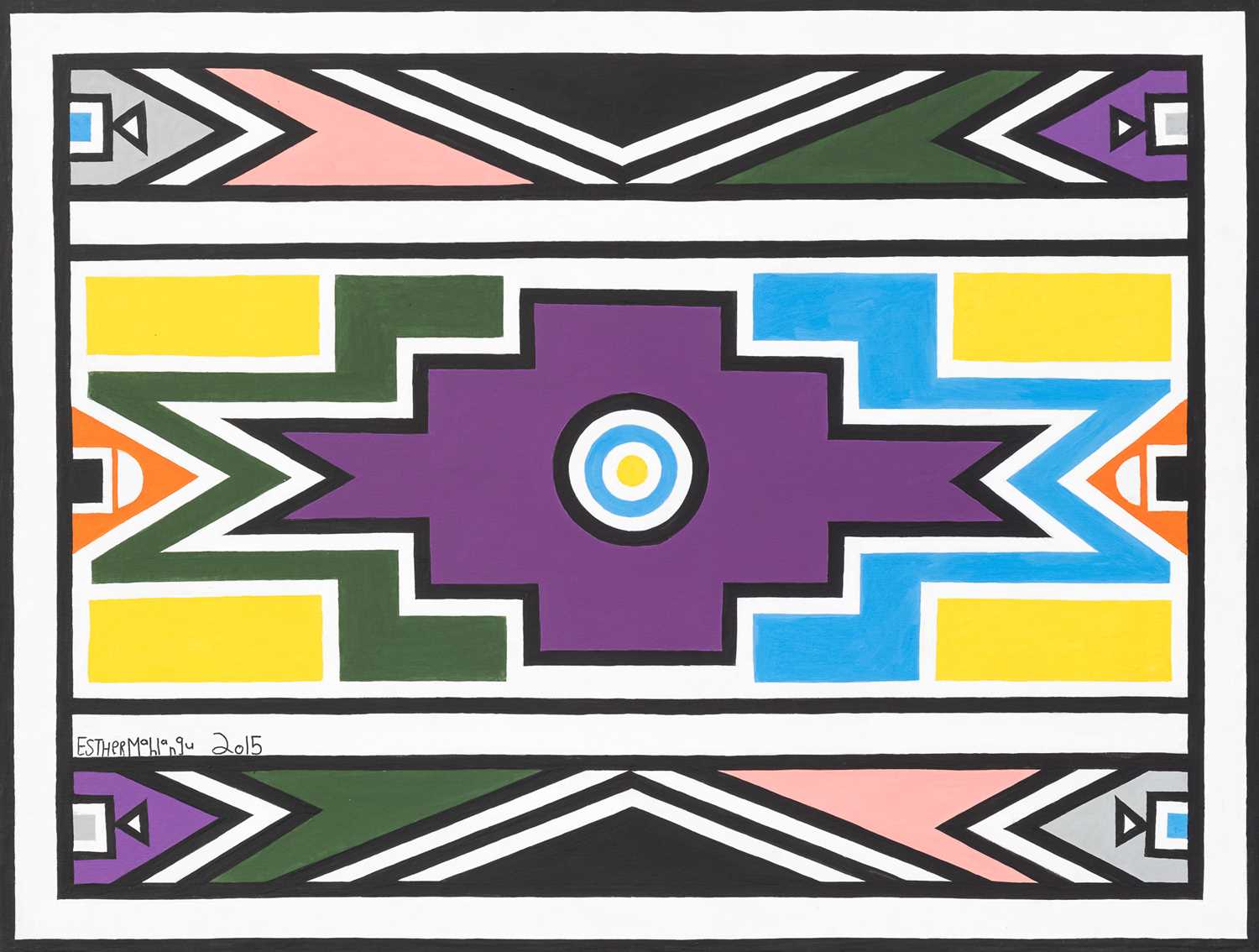 Lot 7 - Esther Mahlangu (South Africa 1935-)