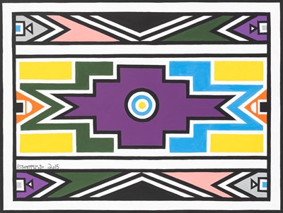 Lot 7 - Esther Mahlangu (South Africa 1935-)