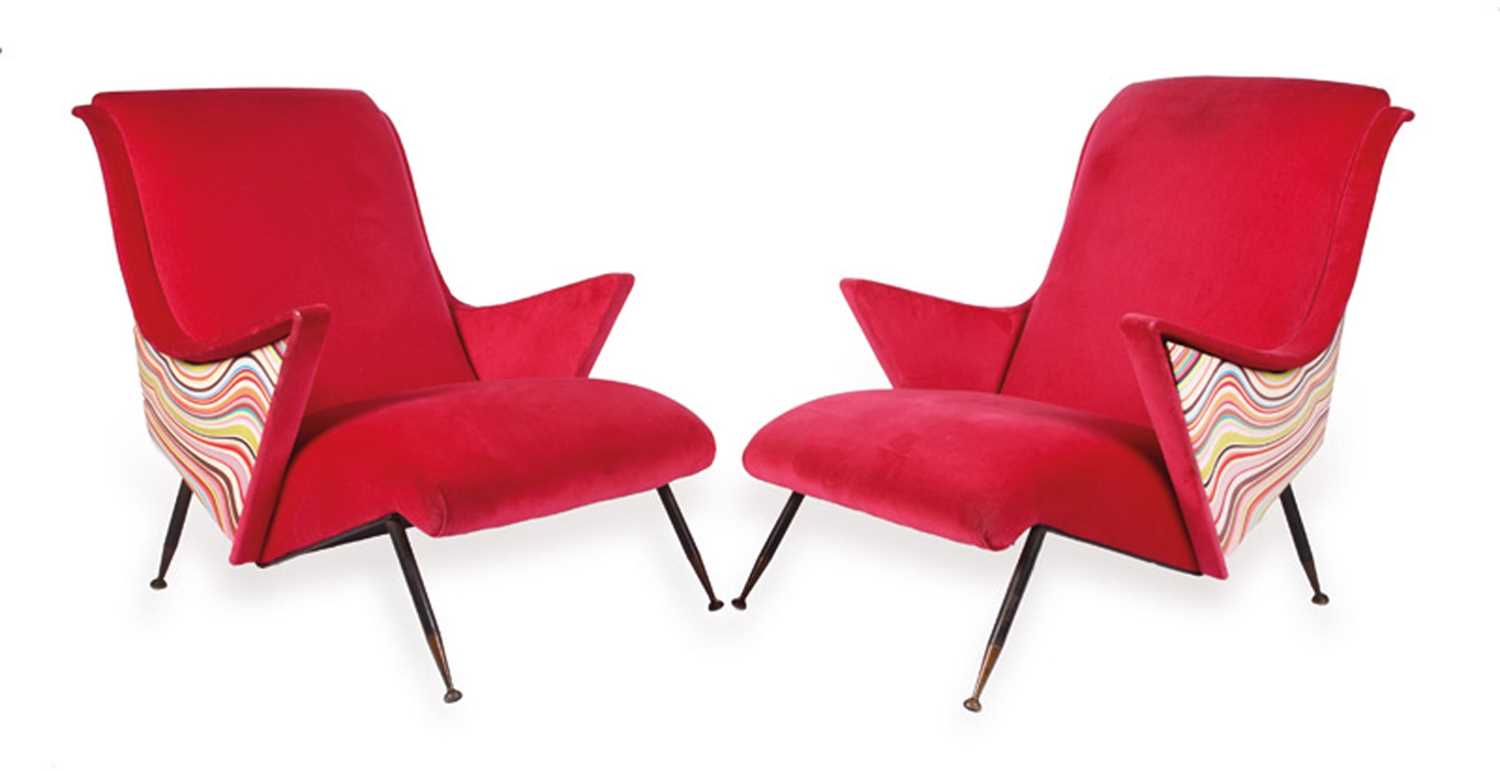 Lot 42 - A pair of Paul Smith upholstered armchairs