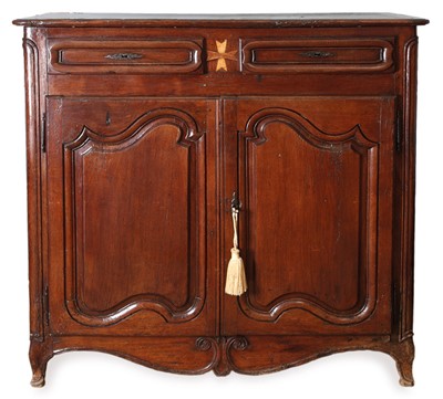 Lot 45 - A French provincial fruitwood side cabinet