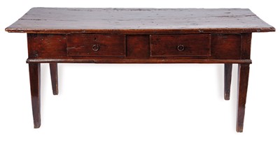 Lot 69 - A continental oak table, 18th Century