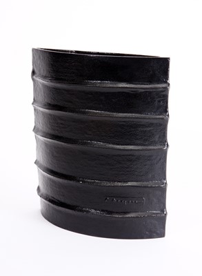 Lot 107 - A black ceramic vase