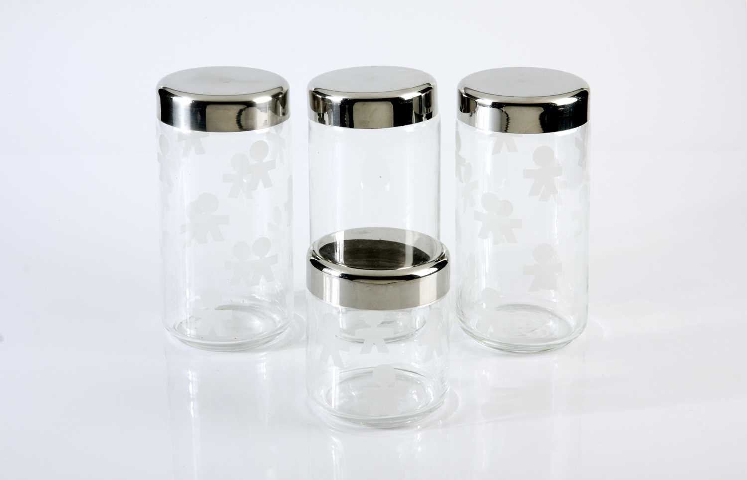 Lot 117 - An assortment of Alessi storage jars designed by King-Kong