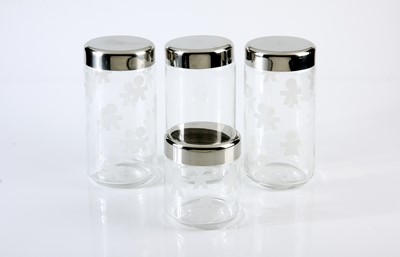 Lot 117 - An assortment of Alessi storage jars designed by King-Kong