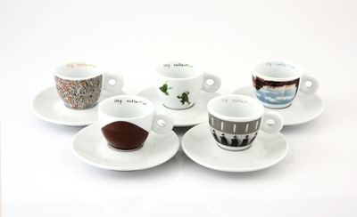 Lot 125 - Five Illy Art Collection espresso cups