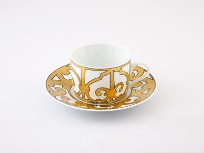 Lot 128 - A Hermes Balcon du Guadalquivir tea cup and saucer