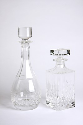 Lot 136 - Two cut glass decanters