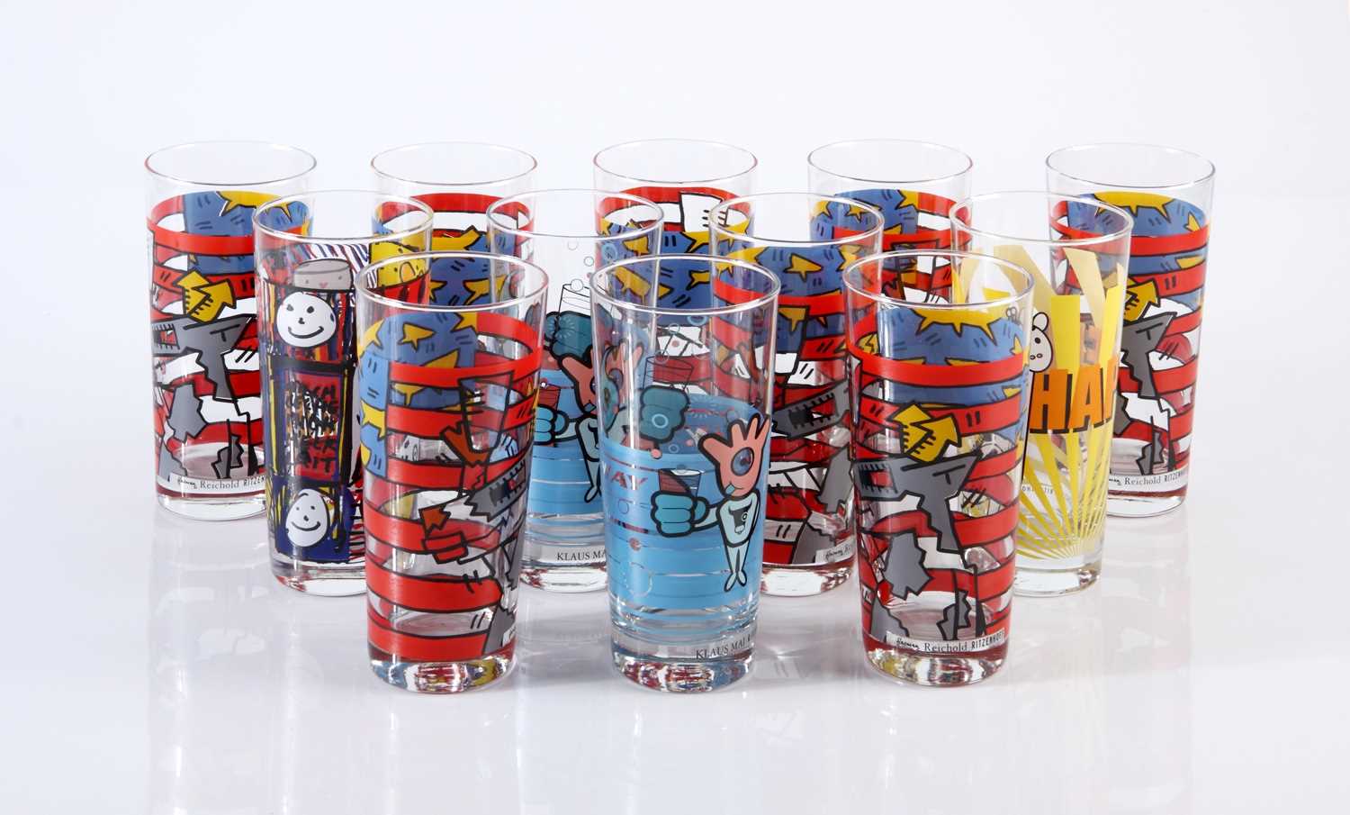 Lot 138 - Ten Ritzenhoff glasses