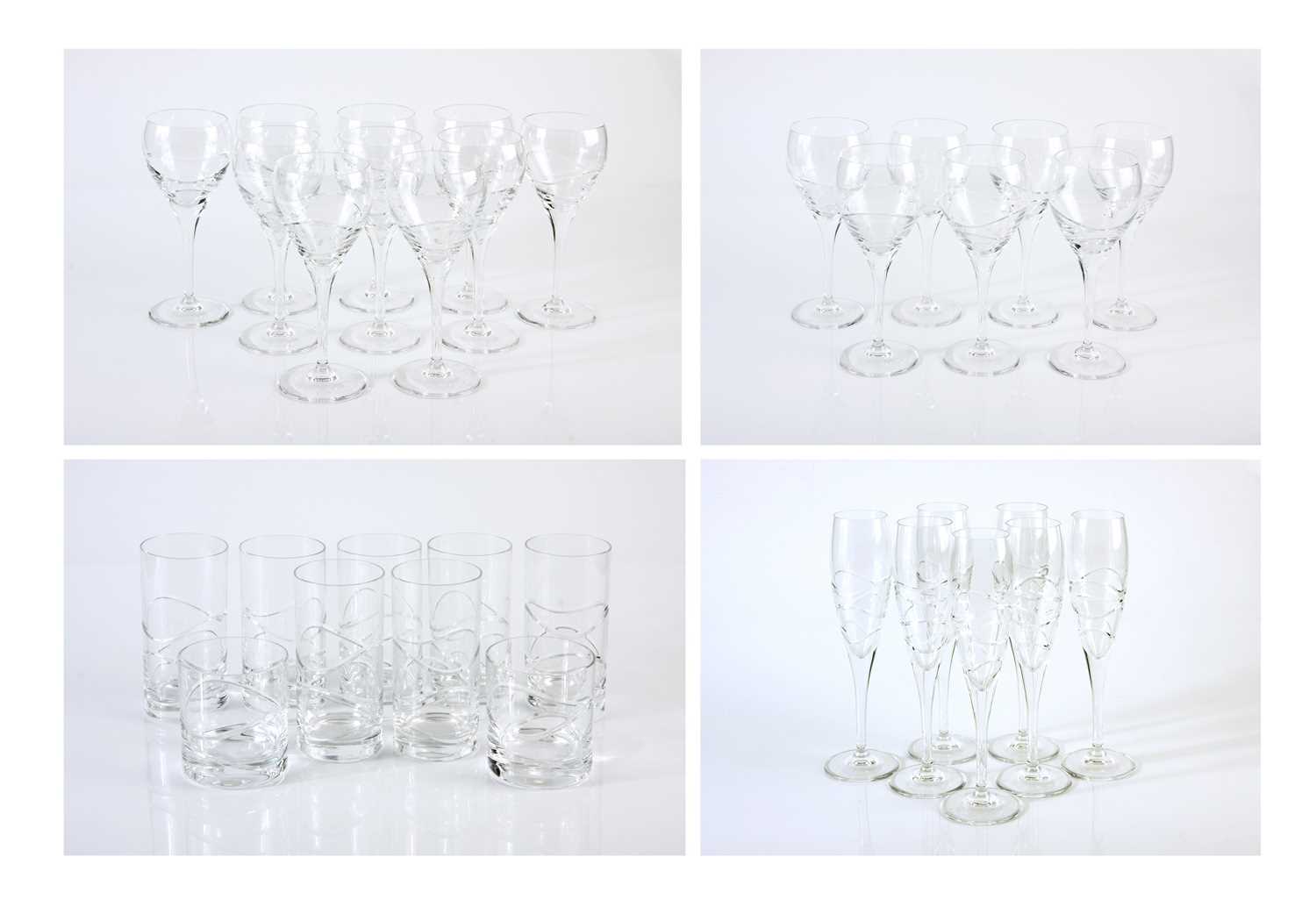 Lot 142 - An assortment of cut glass glasses