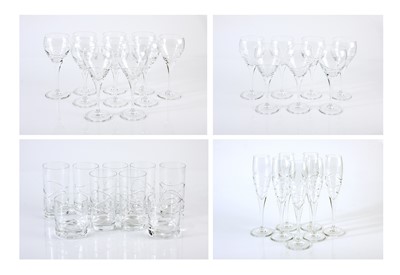 Lot 142 - An assortment of cut glass glasses