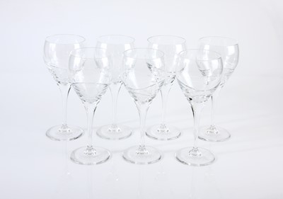 Lot 142 - An assortment of cut glass glasses