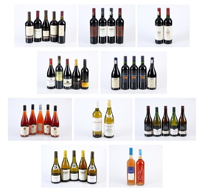 Lot 146 - An assortment of 46 bottles of wine