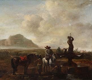 Lot 73 - Attributed to Pieter Wouwerman (Netherlands 1623-1682)