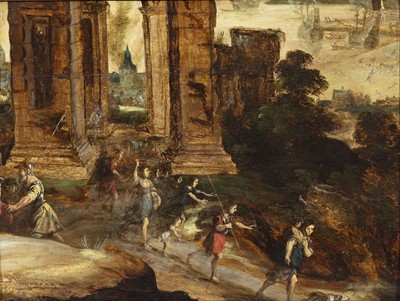 Lot 96 - Attributed to Daniel van Heil (Belgium 1604-1662)