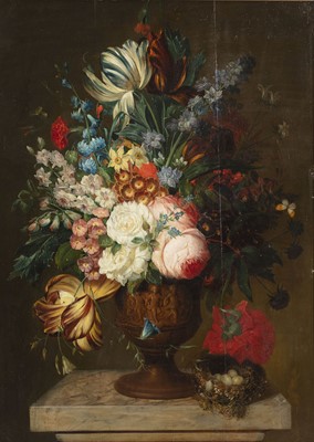 Lot 99 - Follower of Jan van Huysum (Netherlands 1682-1749)