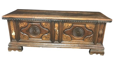 Lot 8 - A Mahogany Italian Cassone, 19th Century