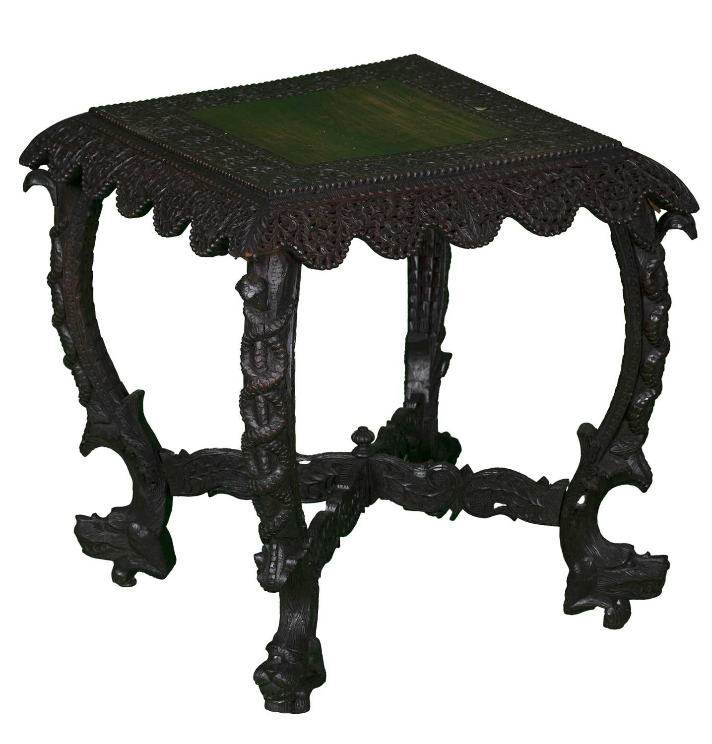 Lot 6 - Chinese Ebonised Hardwood Centre Table