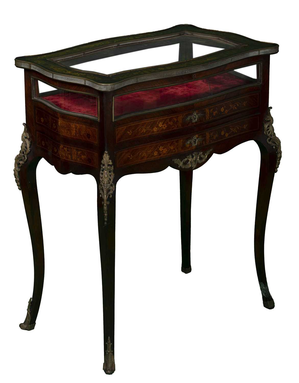 Lot 11 - Sheraton Mahogany and Gilt Metal Vitrine, 18th Century