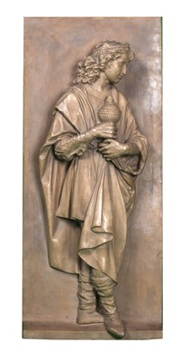 Lot 59 - Classic Relief of a Figure Holding a Small Urn