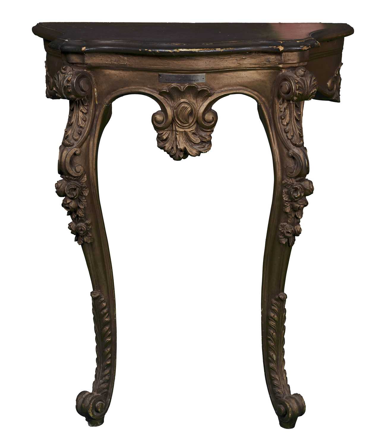 Lot 13 - Gilt Papier Mache Table
