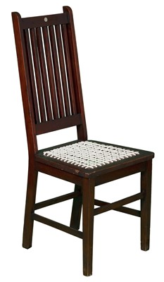Lot 23 - Stinkwood High Back with Riempie Seat 20th Century