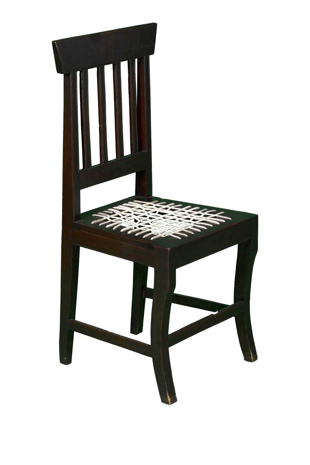 Lot 21 - Stinkwood Chair with Riempie Seat, 20th Century