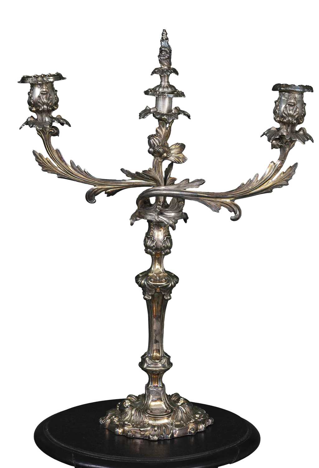 Lot 32 - Victorian Silver Candelabrum