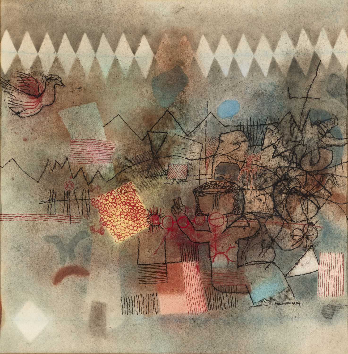 Lot 68 - Louis Maqhubela (South Africa 1939-2021)