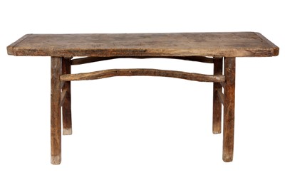 Lot 34 - An African hardwood side table