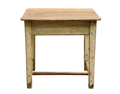 Lot 35 - An oak and painted side table