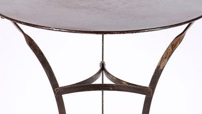 Lot 38 - A metal circular occasional table