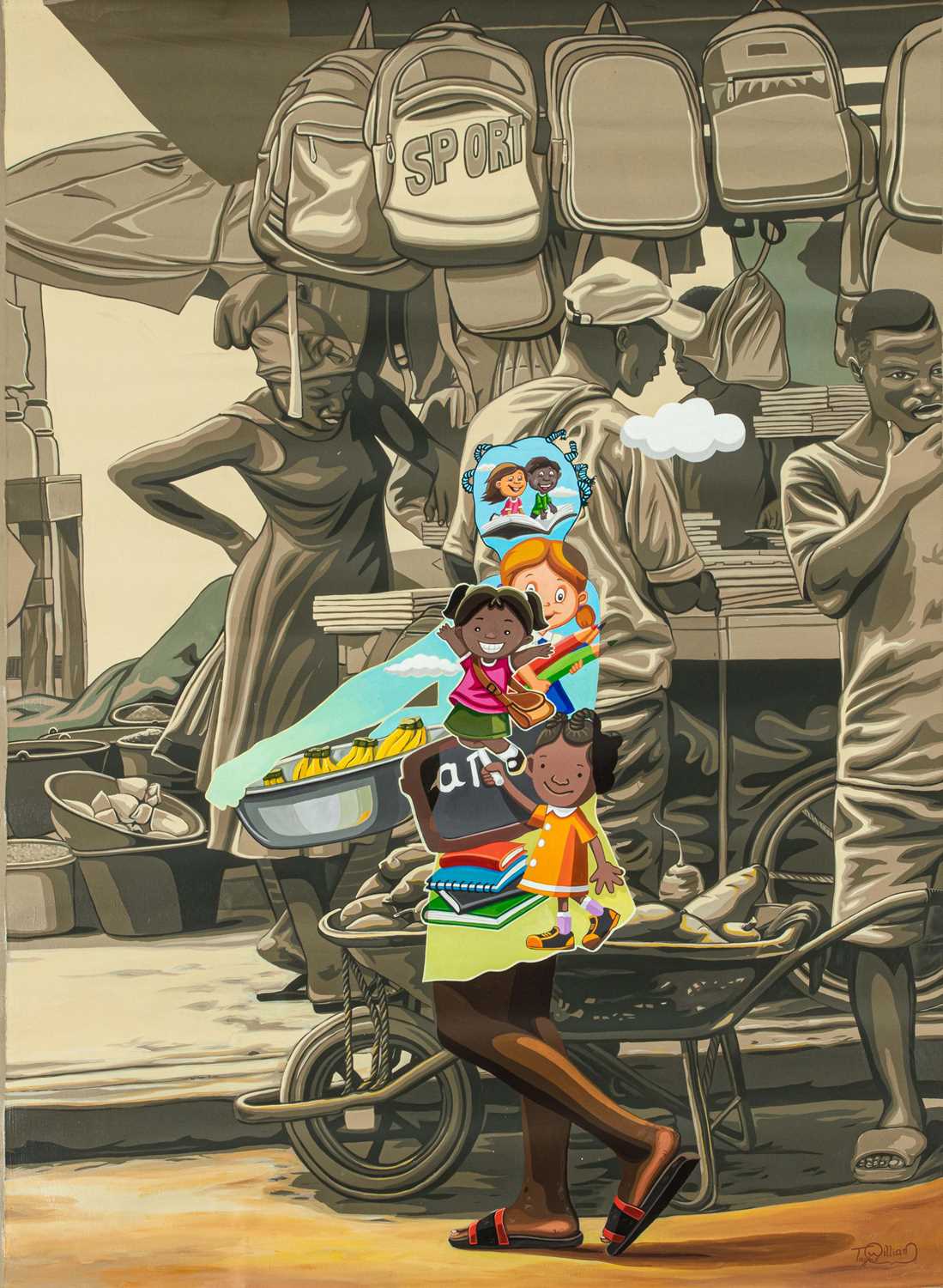 Click for high resolution Lot 120 - William Tagne Njepe Twilliam (Cameroon 1983-)