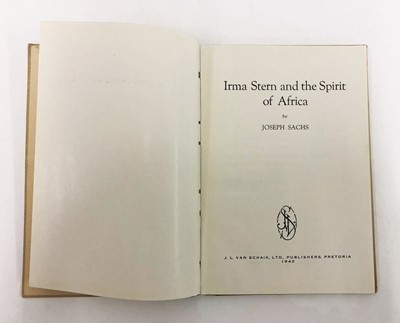 Lot 106 - Sachs, Joseph. Irma Stern and the Spirit of Africa