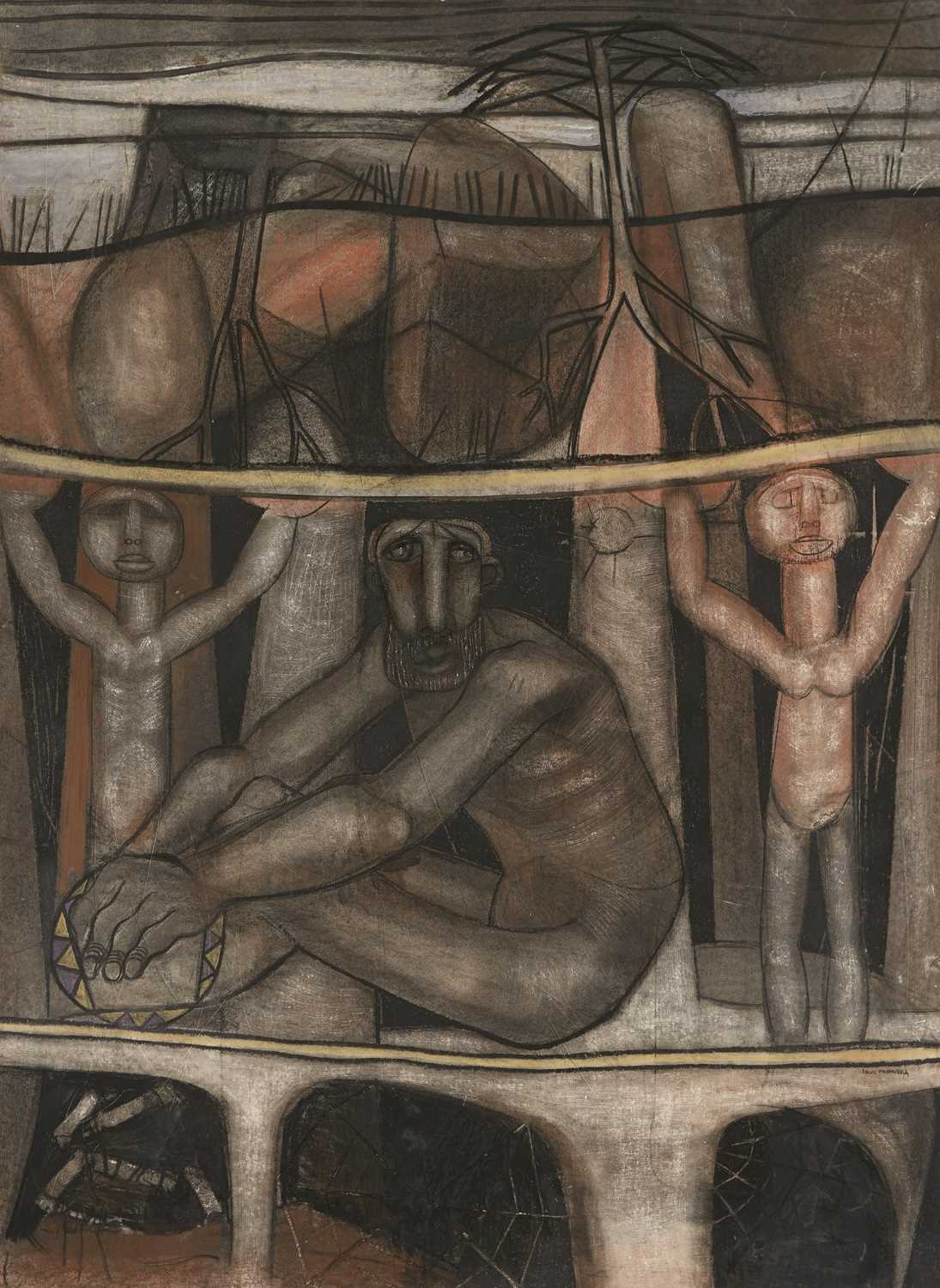 Click for high resolution Lot 59 - Louis Maqhubela (South Africa 1939-)