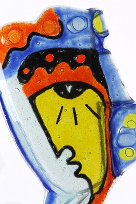 Lot 505 - Hylton Nel, b.1941 South Africa, Patterned yellow plate