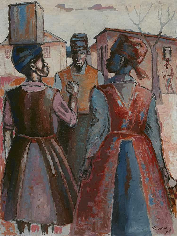 Click for high resolution Lot 18 - Gerard Sekoto (South Africa 1913-1993)