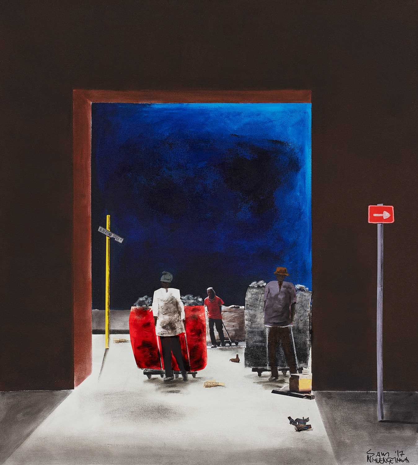 Click for high resolution Lot 122 - Sam Nhlengethwa (South Africa 1955-)