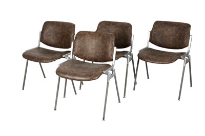Lot 266 - ,A set 7 Castelli DSC 106 Stacking Chairs by Giancarlo Piretti, Italy