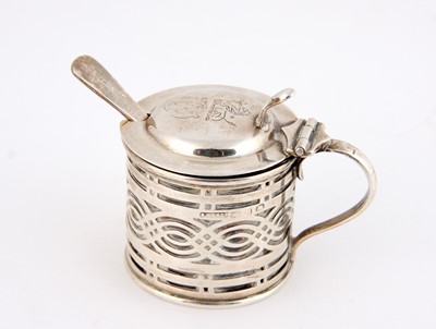 Lot 27 - ,A silver mustard pot , London, date mark worn